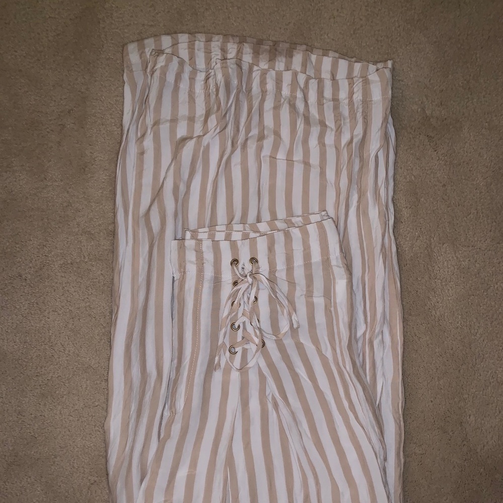 Striped Flowy pants